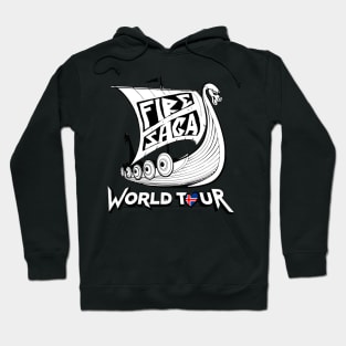 Fire Saga World Tour T-Shirt - Black Hoodie